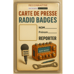 Reporter RADIO BADGES